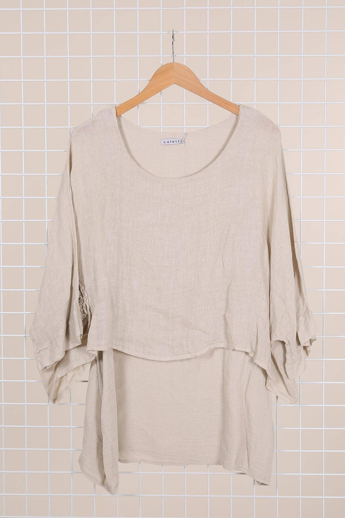 Linen–Cotton Tunic – Made in Italy (One Size Fit)