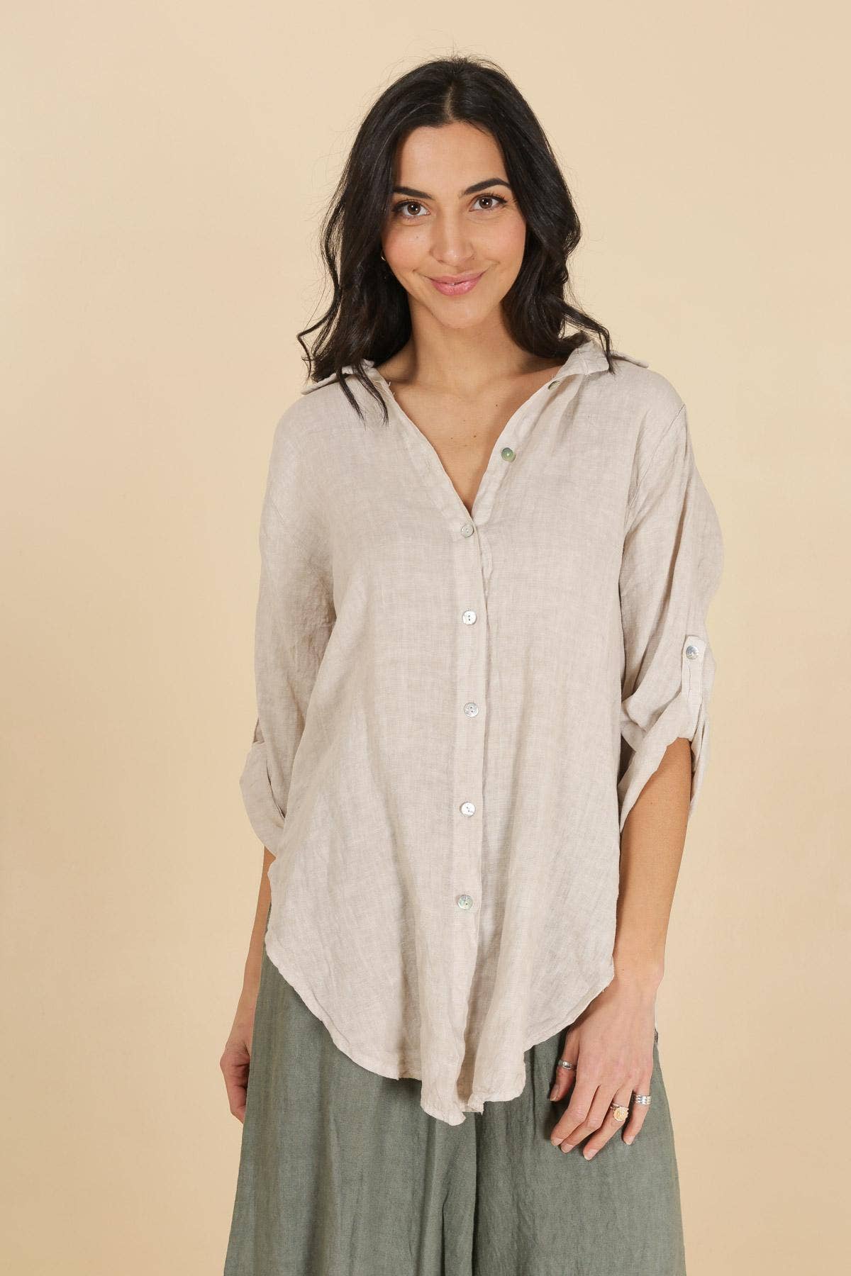100% Linen Shirt – Effortless, Breathable & Made in Italy