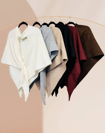 Cashmere-Blend Triangle Shawl – Soft, Cozy & Effortlessly Chic