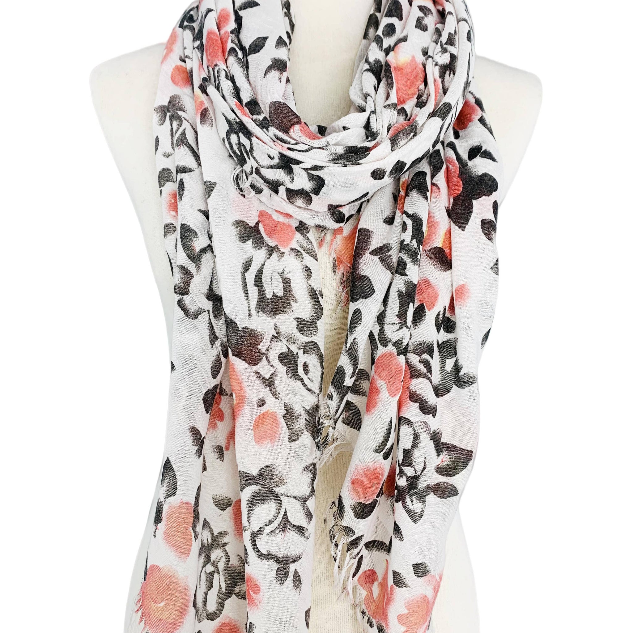 Stonewash Floral Cotton Scarf – Soft, Lightweight & Effortlessly Stylish