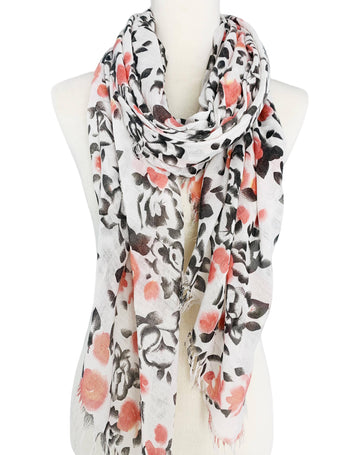 Stonewash Floral Cotton Scarf – Soft, Lightweight & Effortlessly Stylish