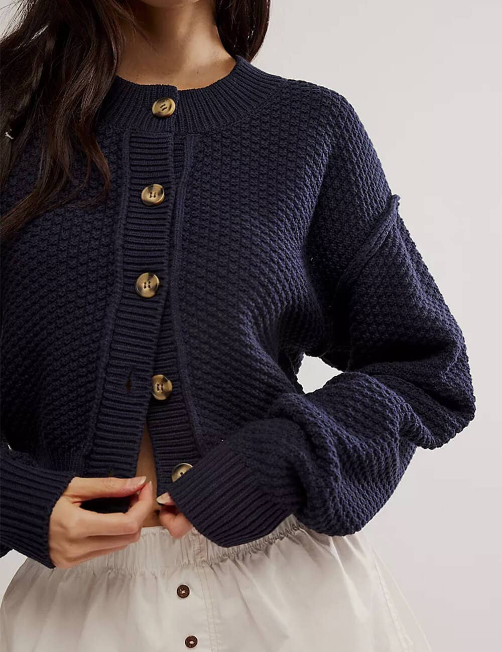 Button-Front Cardigan – Soft, Stretchy & Perfect for Everyday Layering